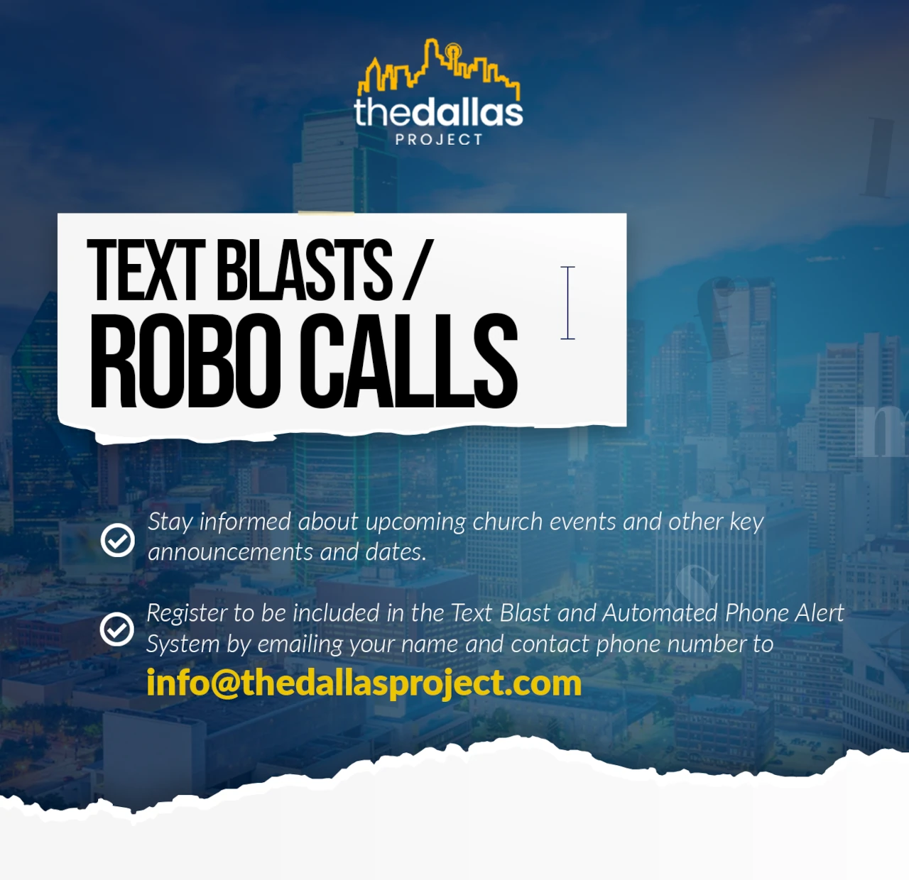 Text Blasts / Robo Calls